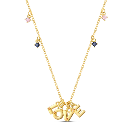 Butterfly Necklace Sterling Silver Zircon Pendant Chain Link