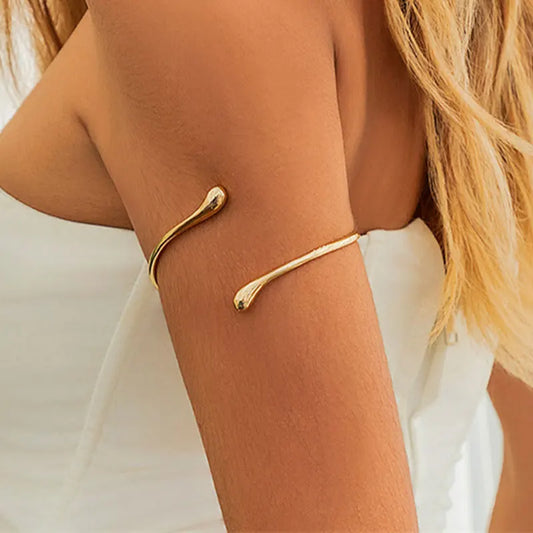 Vintage Water Drop Open Cuff Bangles