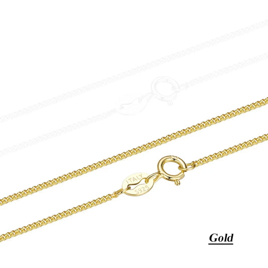 Gold Over Sterling Silver Chain Necklace