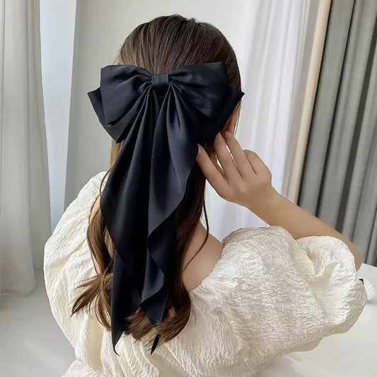 Large Bow Ribbon Hair Clip