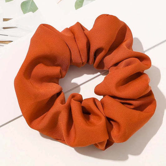 Solid Satin Scrunchies