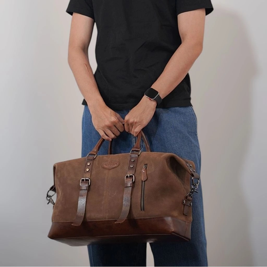 Ravello Leather Weekend Duffle Bag
