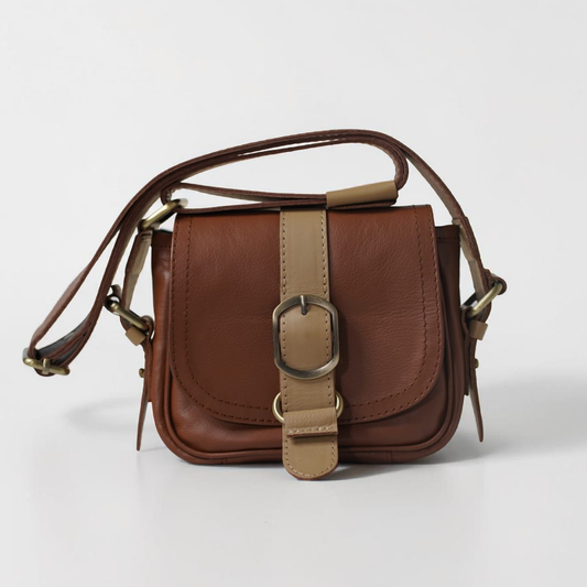 Amor Mini European Leather Heritage Satchel
