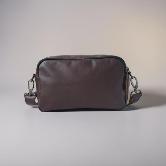 Canna European Leather Triple Compartment Crossbody
