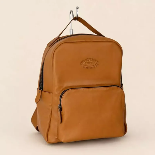 Ezzel Utility Leather Laptop Backpack