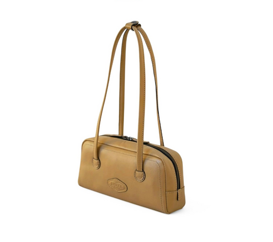 Grenada European Leather Baguette Shoulder Bag
