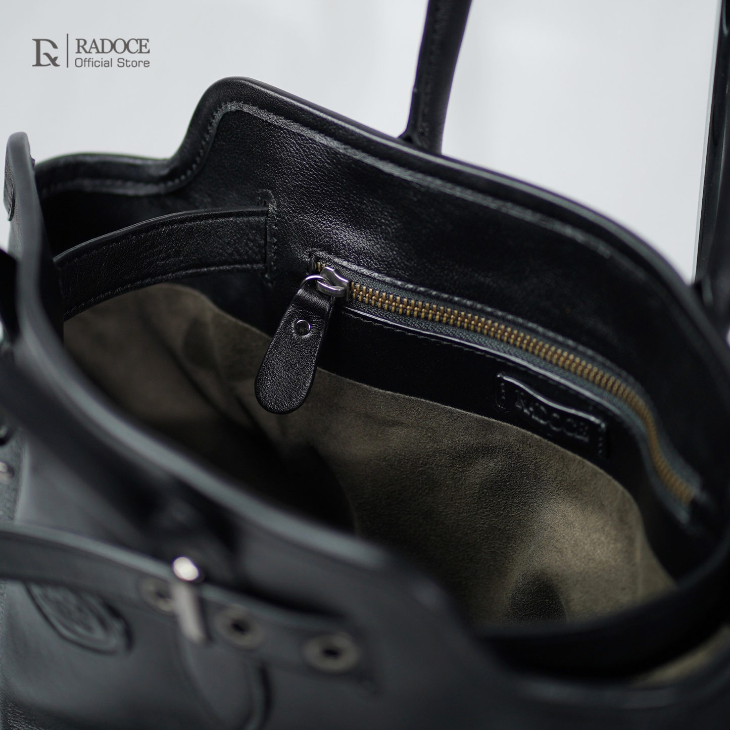 Kazzy Leather Belted Tote