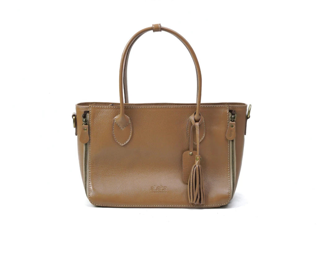 Alea Leather Structured Tote Bag