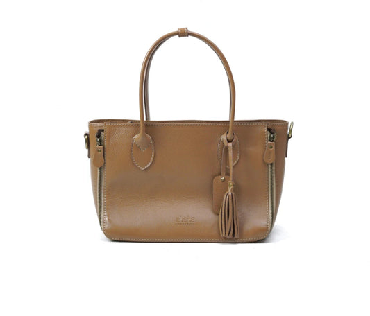 Alea Leather Structured Tote Bag