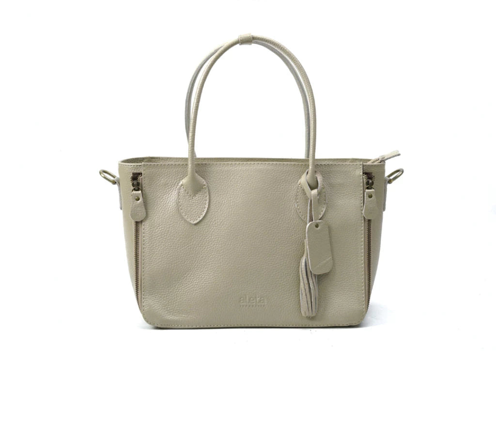 Alea Leather Structured Tote Bag