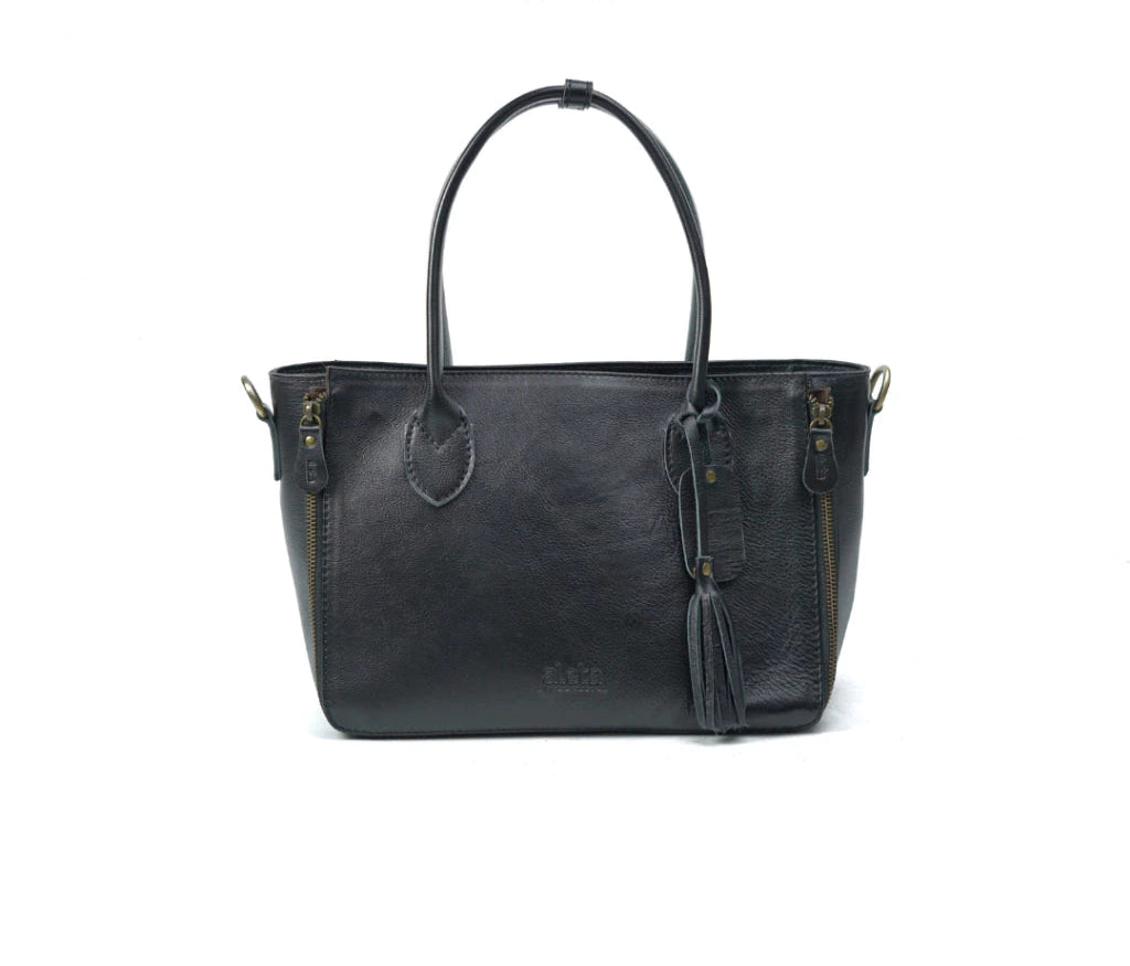Alea Leather Structured Tote Bag