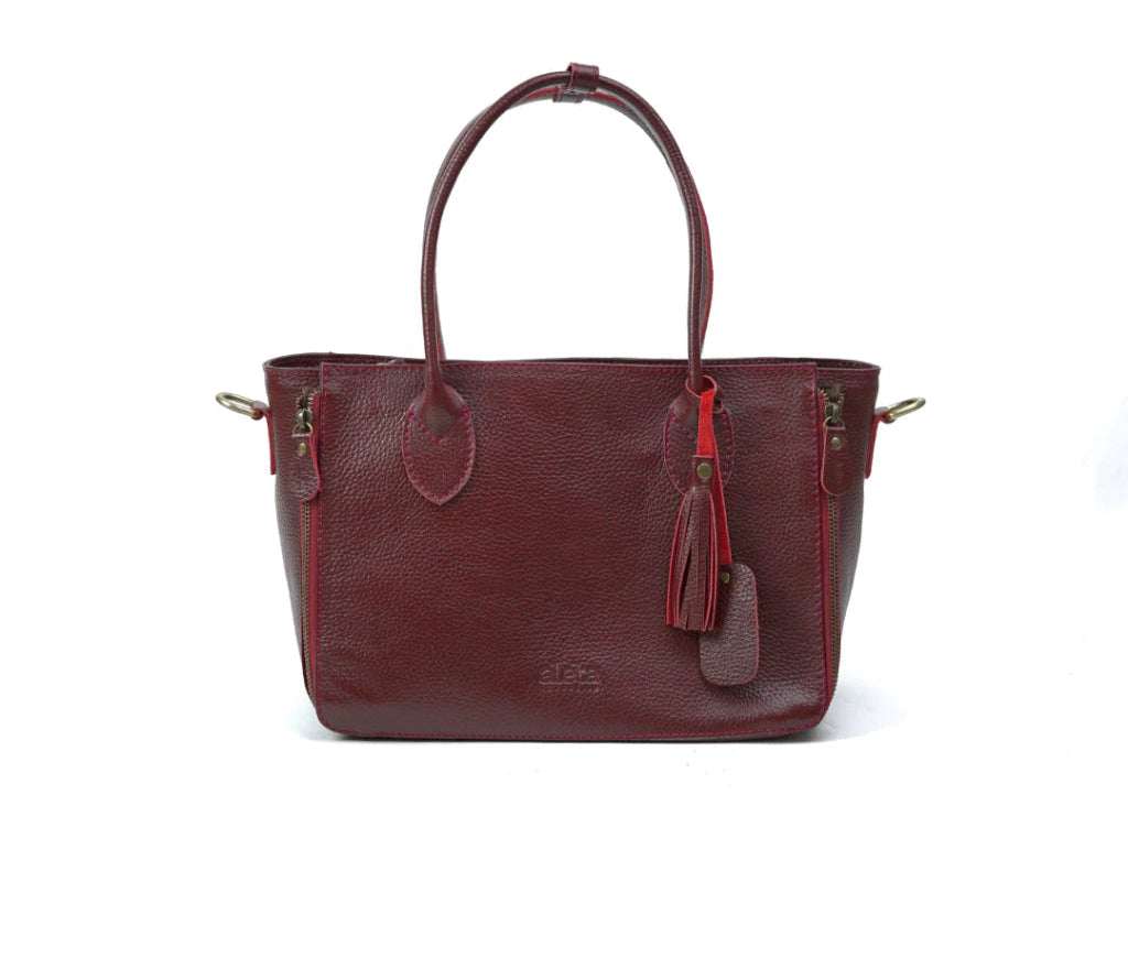 Alea Leather Structured Tote Bag