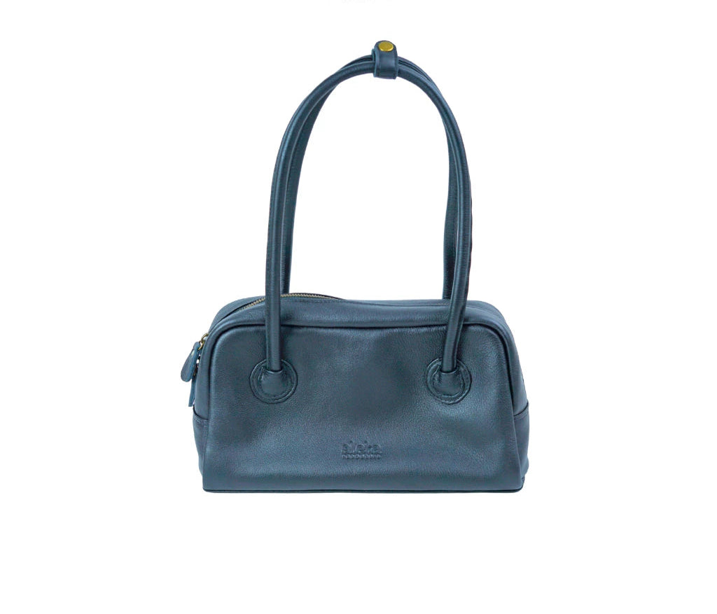 Prasya Leather Baguette Bag