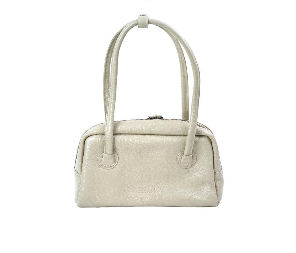 Prasya Leather Baguette Bag