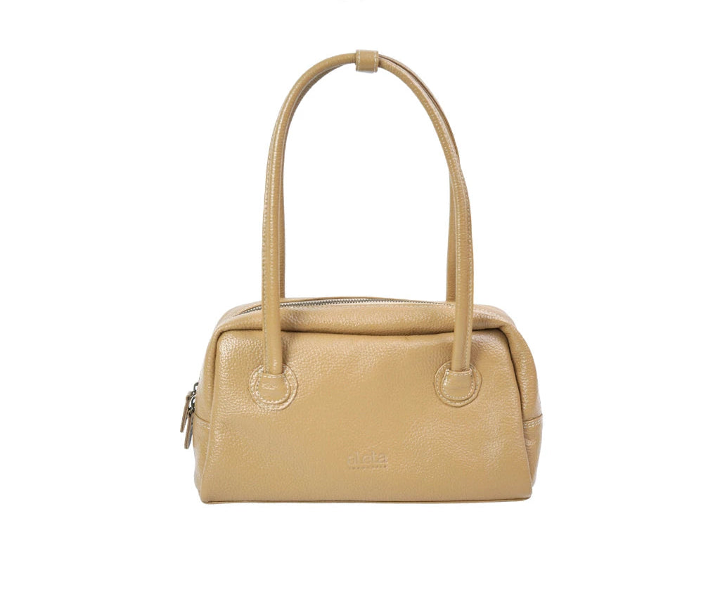 Prasya Leather Baguette Bag