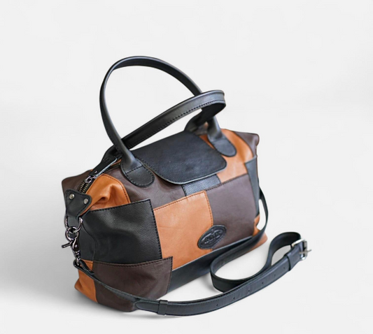 Alicia Leather Patchwork Medium Tote