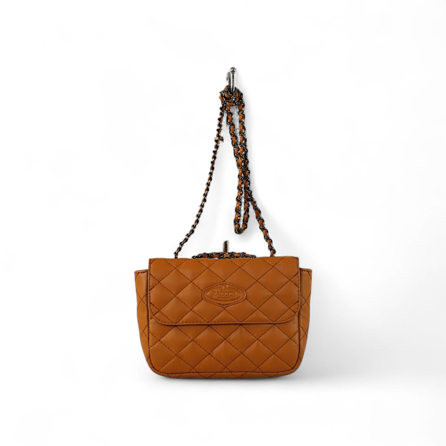 Sassy Quilted European Leather Chain Flap Bag