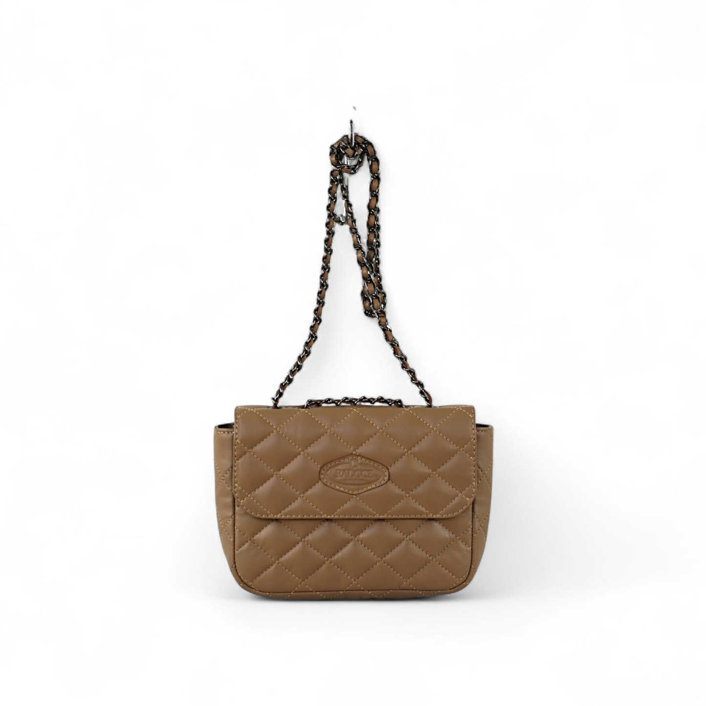 Sassy Quilted European Leather Chain Flap Bag