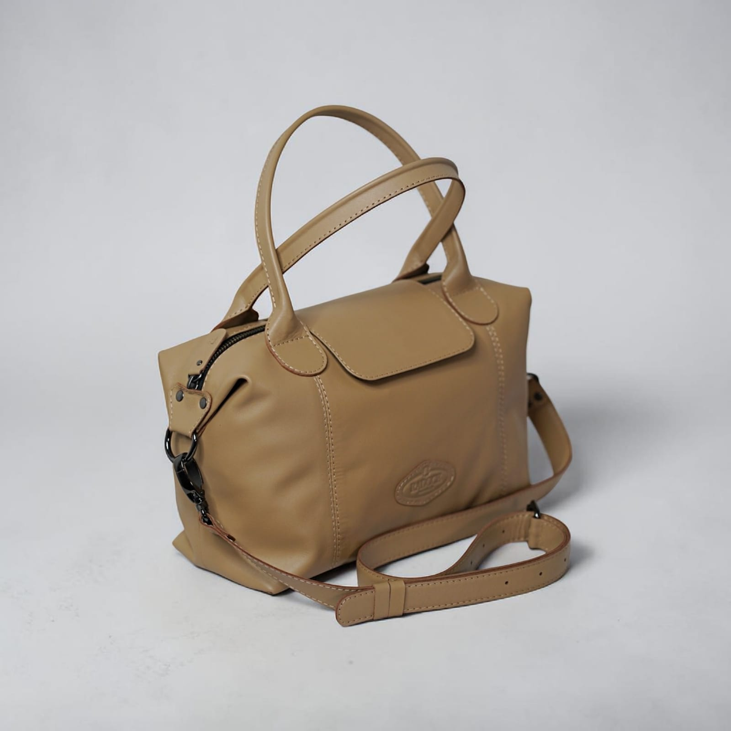 Alicia European Leather Heritage Satchel Tote