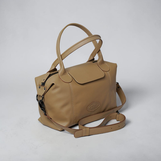 Alicia European Leather Heritage Satchel Tote