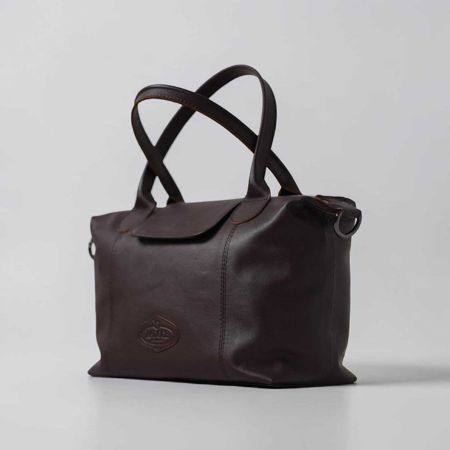 Alicia European Leather Heritage Satchel Tote