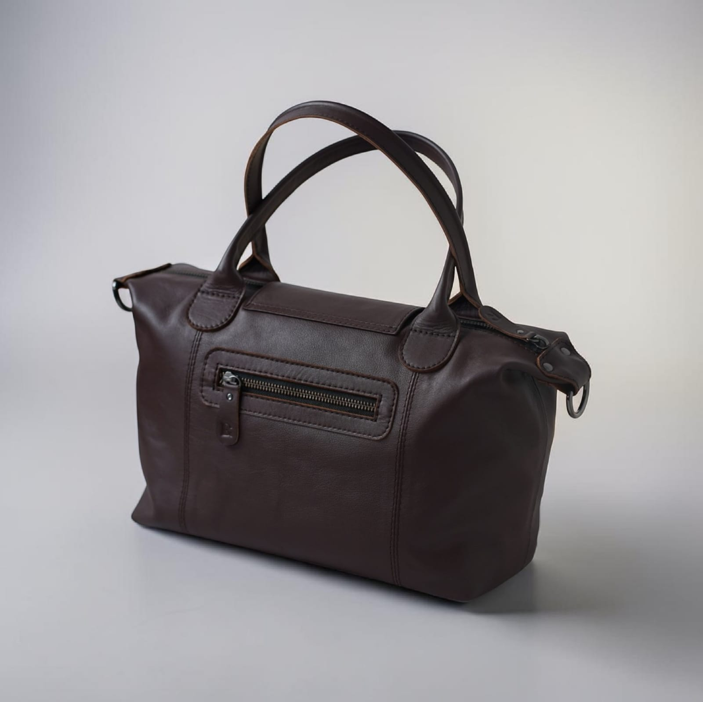 Alicia European Leather Heritage Satchel Tote