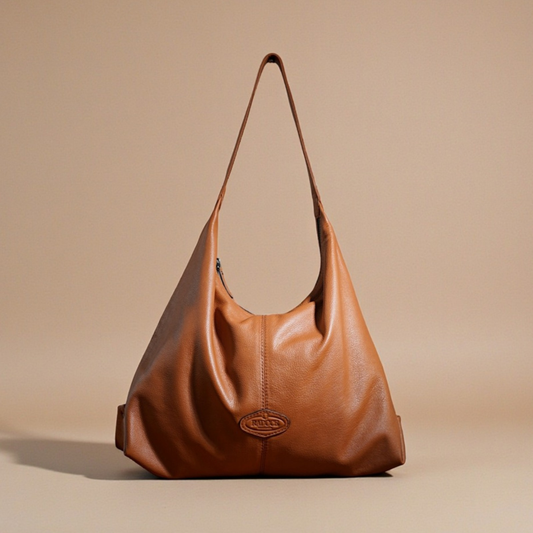 Bona Large Heritage European Leather Slouchy Hobo