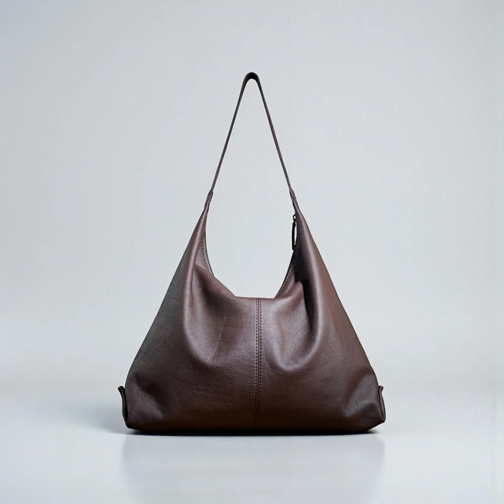 Bona Large Heritage European Leather Slouchy Hobo