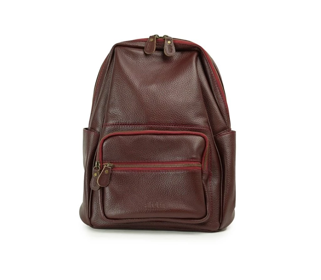 Andhira Pebbled Leather Backpack