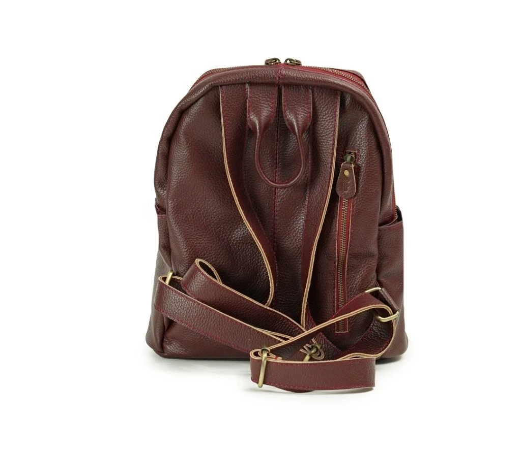 Andhira Pebbled Leather Backpack