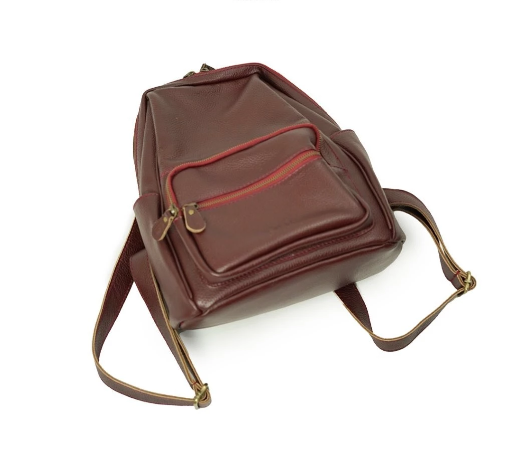 Andhira Pebbled Leather Backpack
