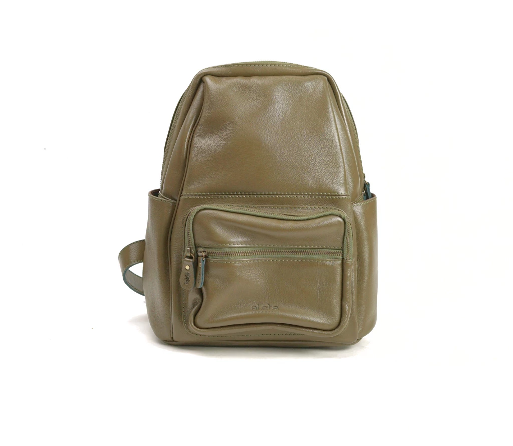 Andhira Pebbled Leather Backpack