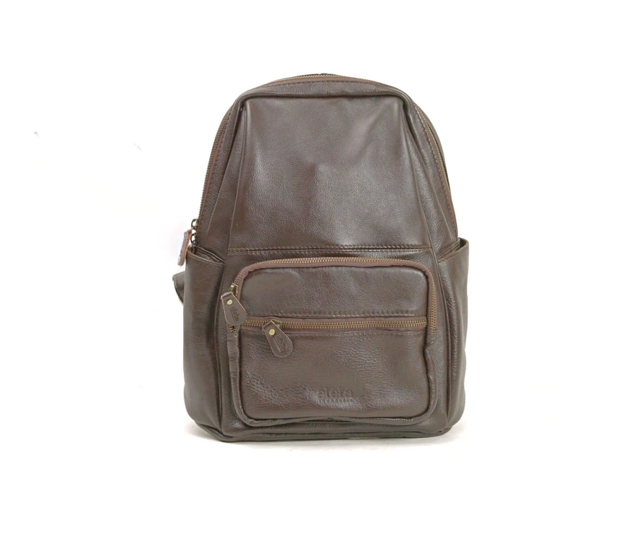 Andhira Pebbled Leather Backpack
