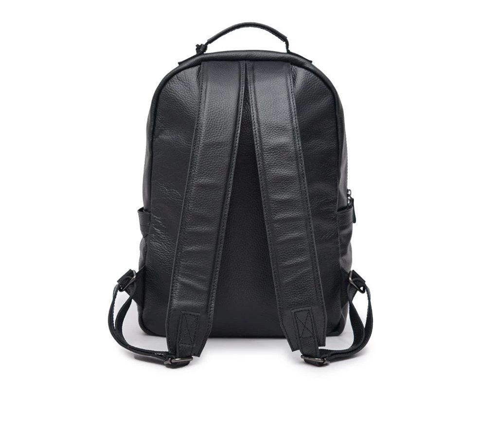 Nafis Pebbled Leather Backpack