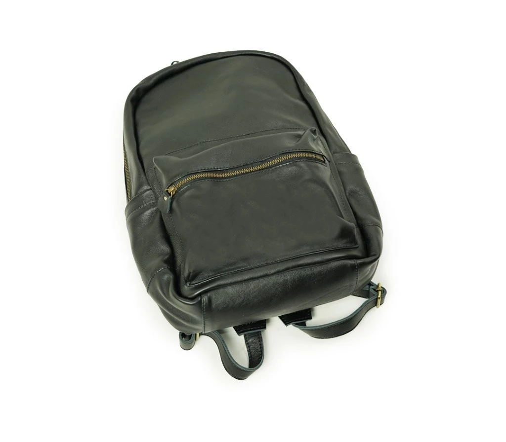 Nafis Pebbled Leather Backpack