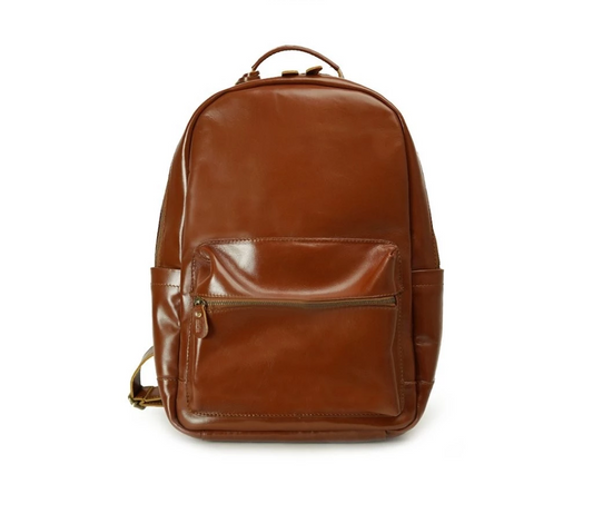 Nafis Pebbled Leather Backpack