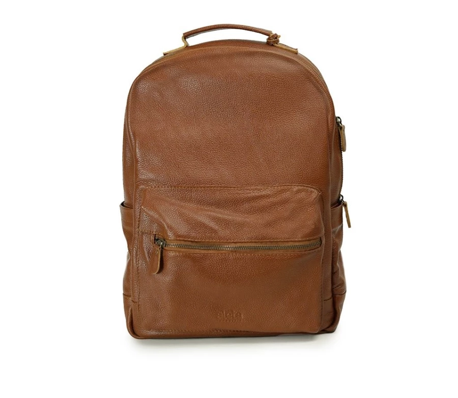 Nafis Pebbled Leather Backpack