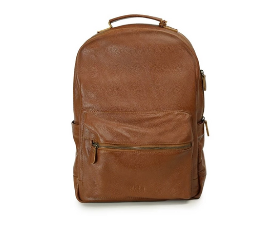 Nafis Pebbled Leather Backpack