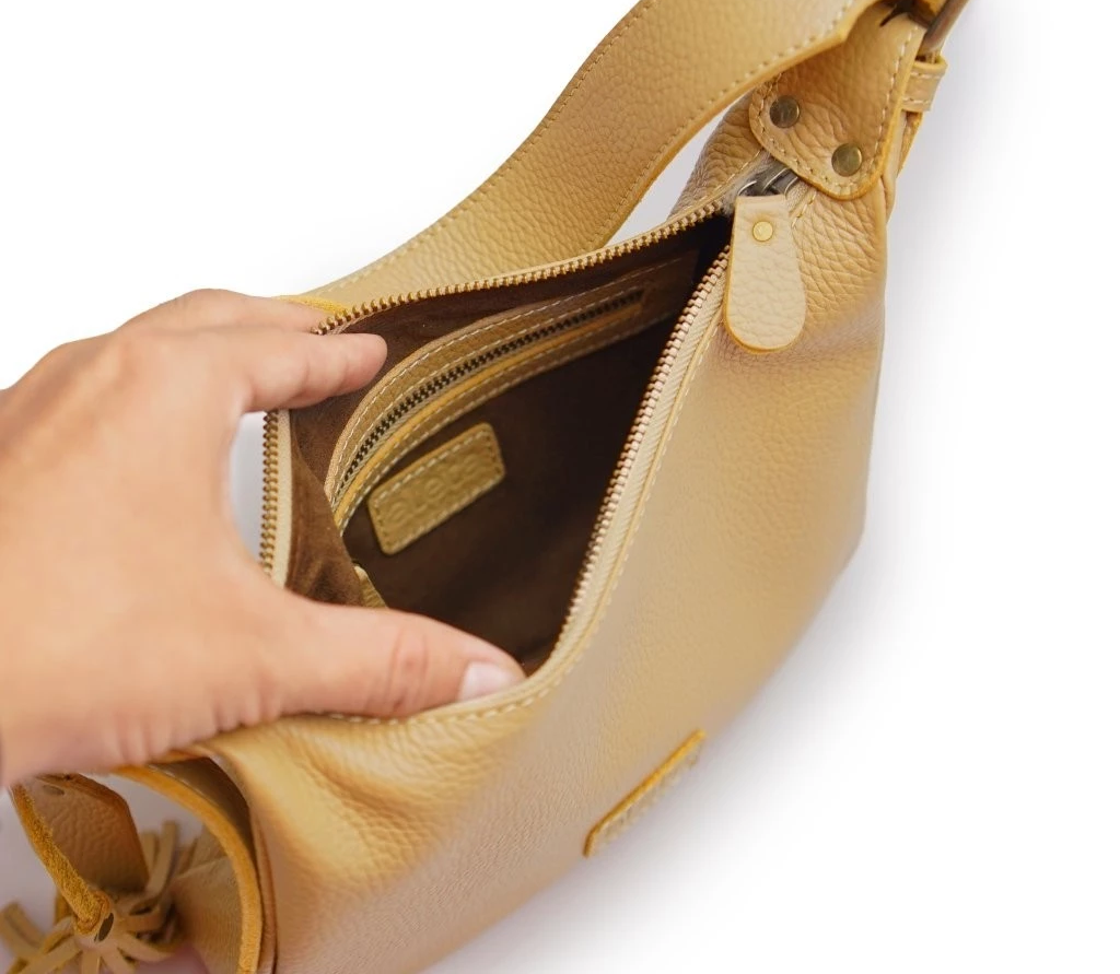 Karen Leather Hobo Bag