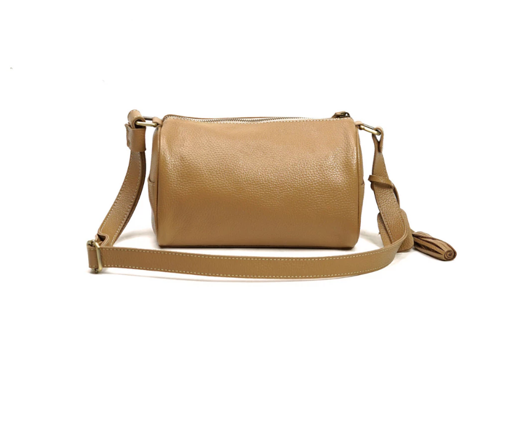 Leather Barrel Bag