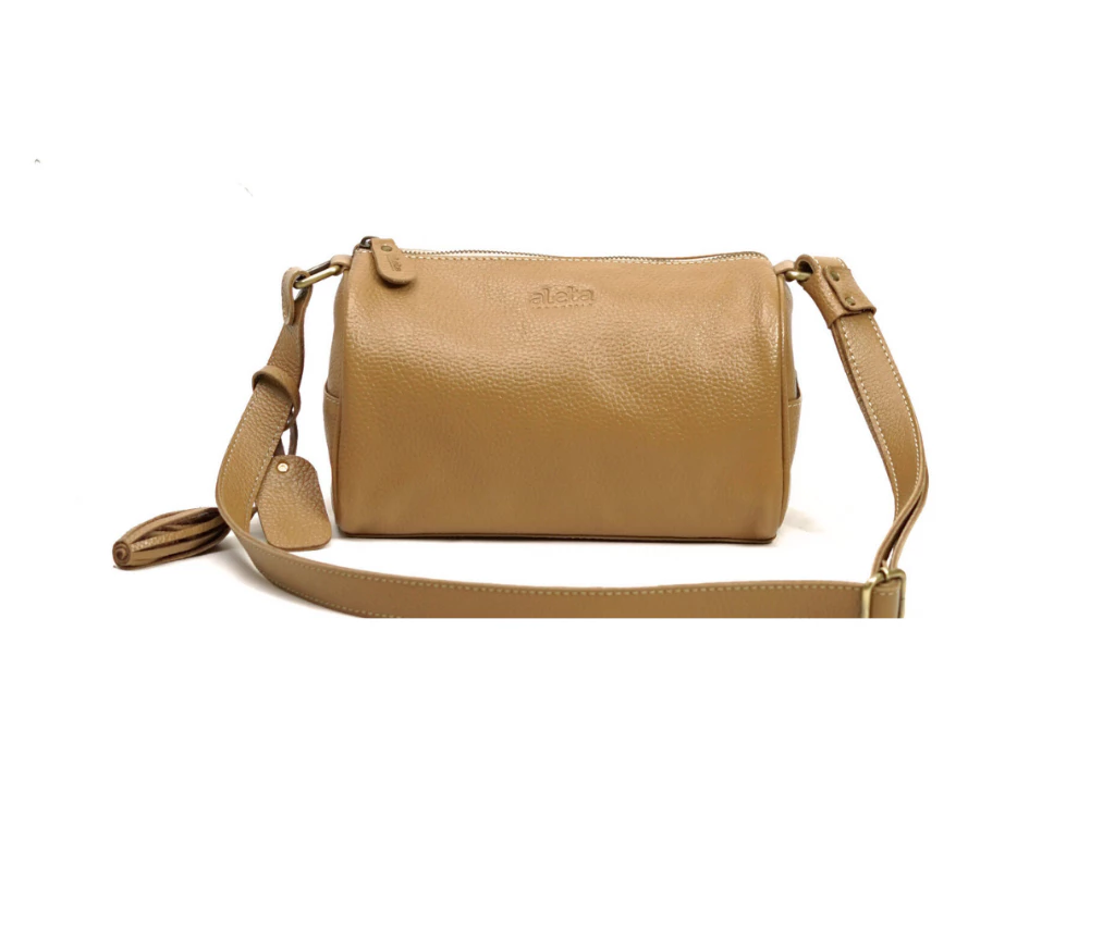 Leather Barrel Bag