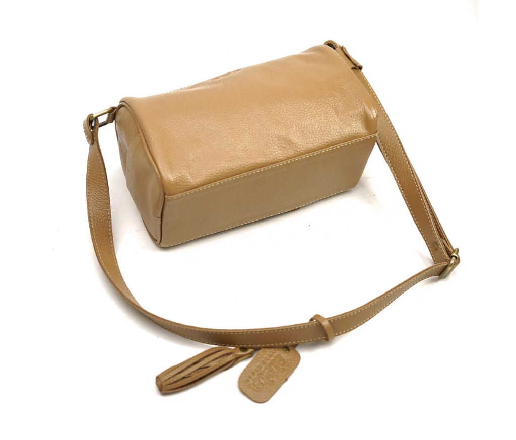 Leather Barrel Bag