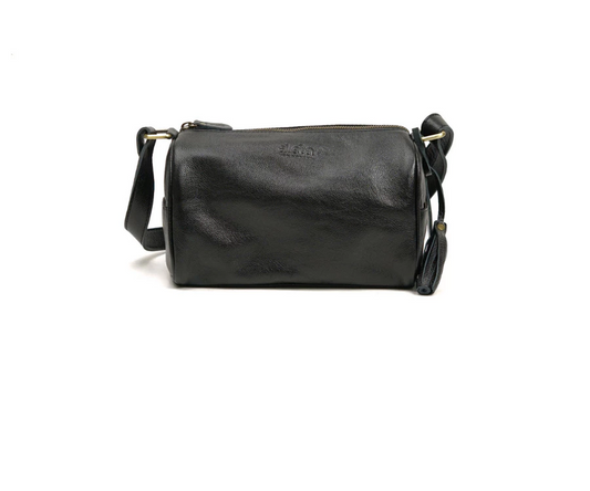 Leather Barrel Bag