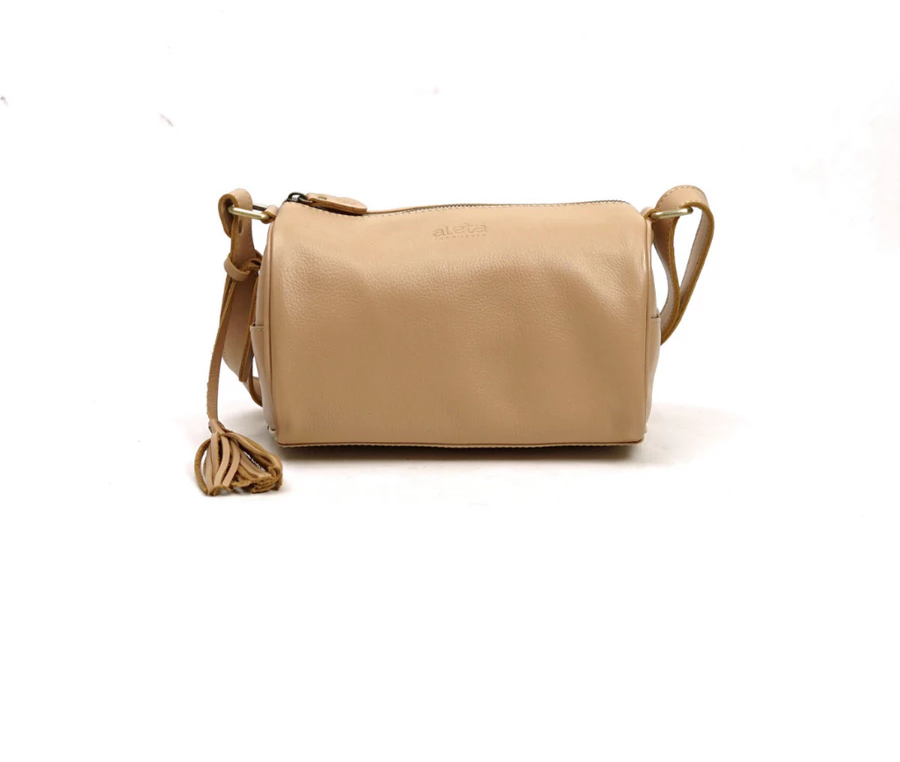 Leather Barrel Bag