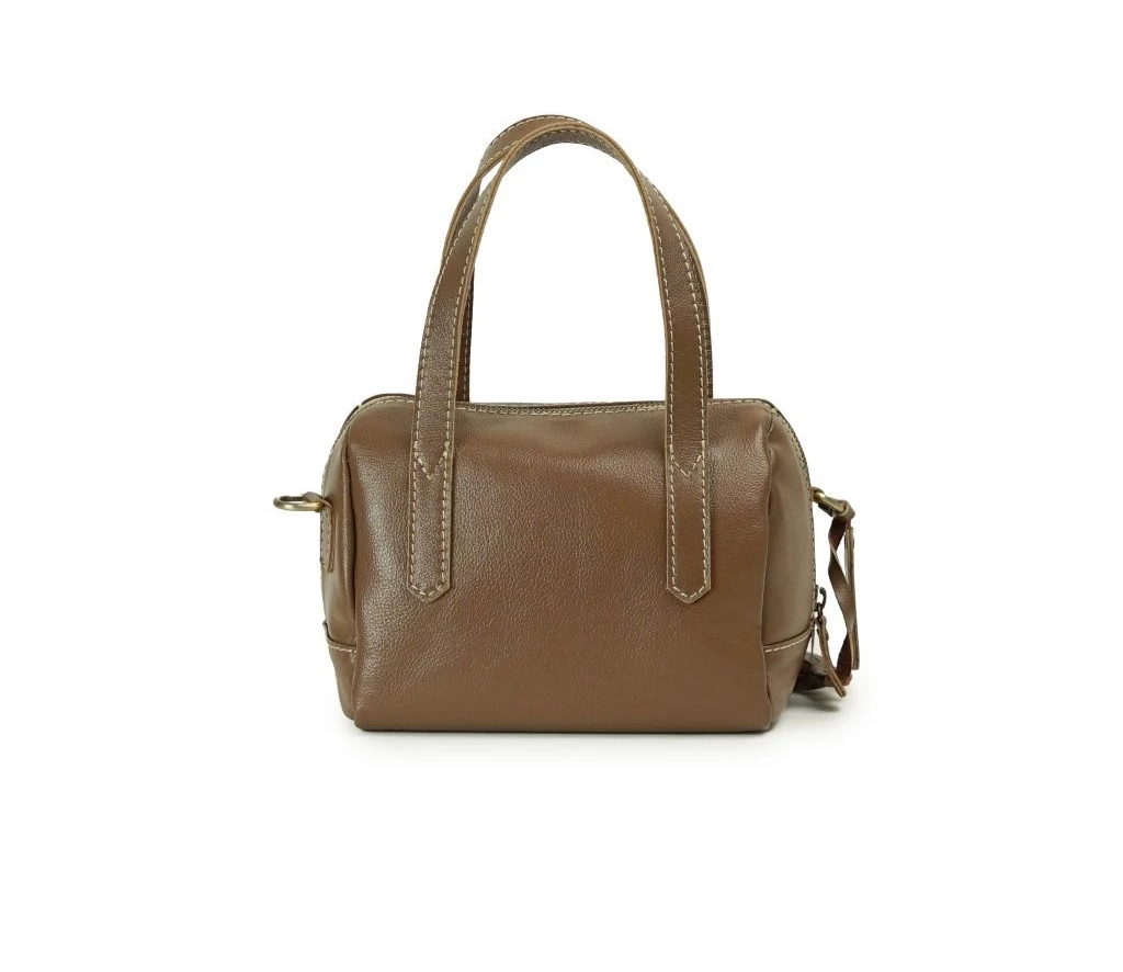 Milea Leather Mini Boston Bag