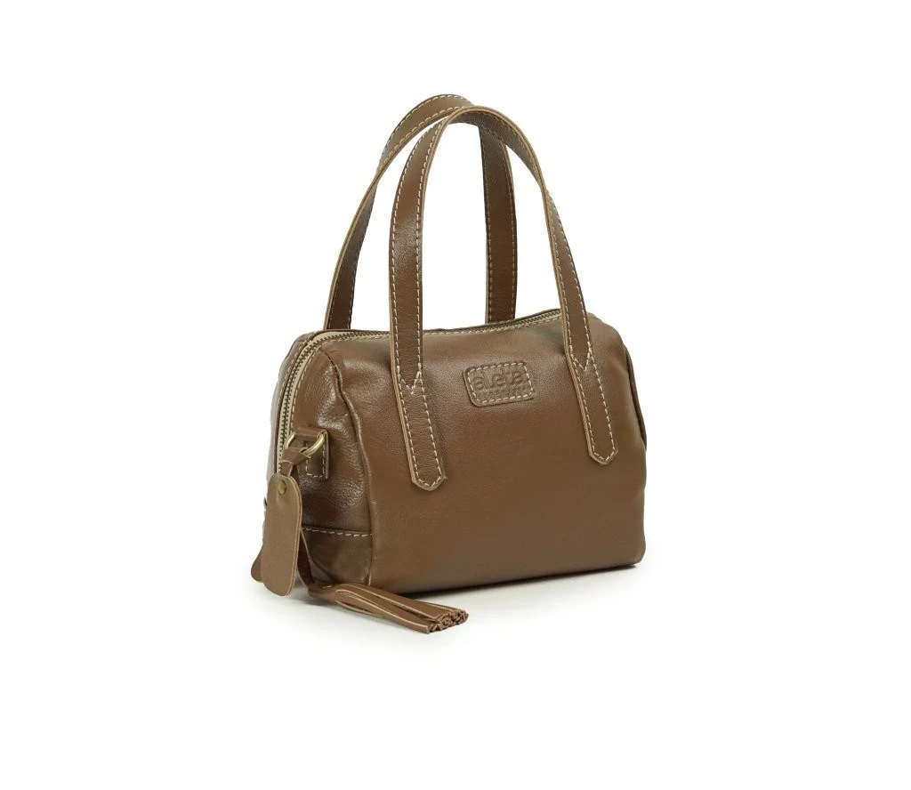 Milea Leather Mini Boston Bag