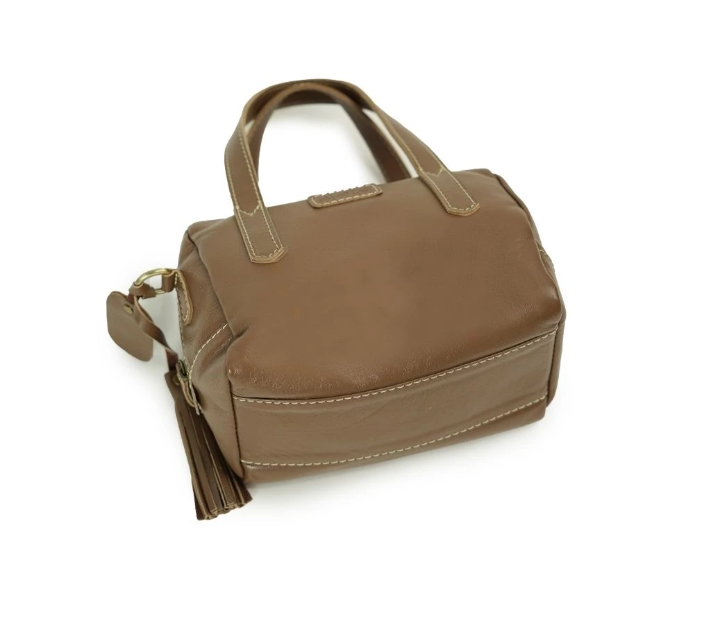 Milea Leather Mini Boston Bag