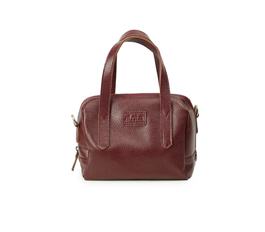 Milea Leather Mini Boston Bag