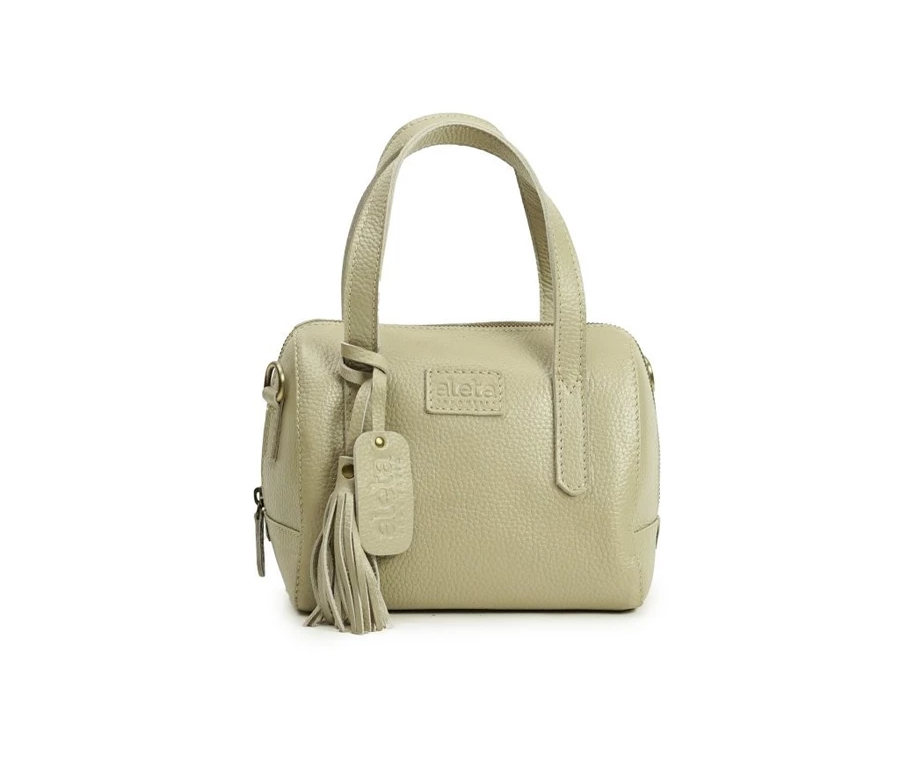 Milea Leather Mini Boston Bag