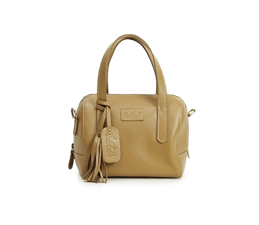 Milea Leather Mini Boston Bag